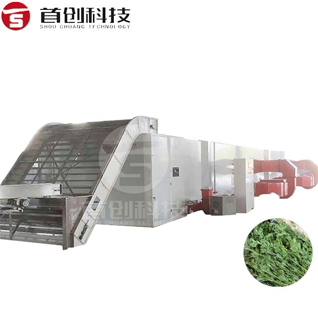 Ginger Mesh Belt Continuous Conveyor Drying Machine